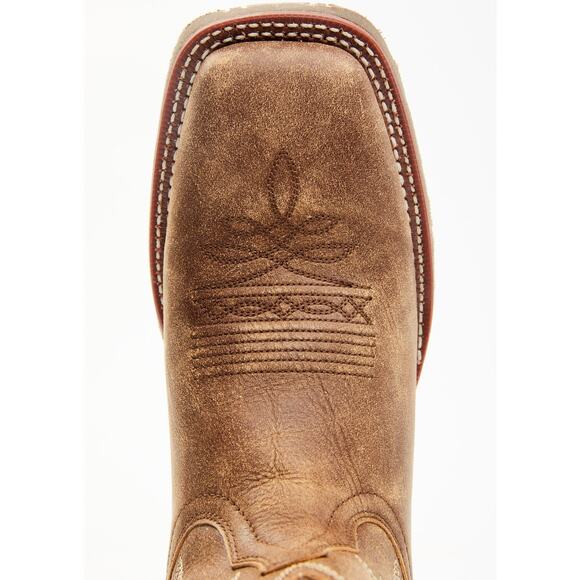 NEW Laredo Distressed Leather Western Boots Tan Broad Square Toe Cowboy Ranch 12 main image 15